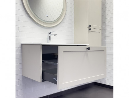 Тумба с Раковиной «Comforty» Ереван-80, 81x41,5x46,5см, Серый Шелк (00-00014864CF)