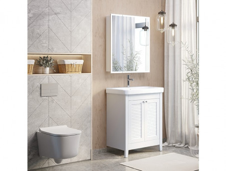 Тумба с Раковиной «Comforty» Классик-70, 70x88x45см, Белый (00-00013804CF)