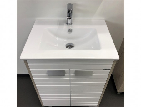 Тумба с Раковиной «Comforty» Клеон-60, 61x85,5x47см, Дуб Дымчатый (00-00002044CF)