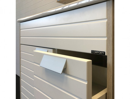 Тумба с Раковиной «Comforty» Клеон-75, 75,5x90,5x46,5см, Дуб Дымчатый (00-00004758CF)