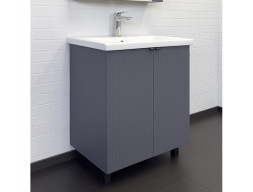 Тумба с Раковиной «Comforty» Лима-70, 70x85x45см, Антрацит (00-00013686CF)