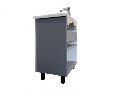Тумба с Раковиной «Comforty» Лима-70, 70x85x45см, Антрацит (00-00013686CF)