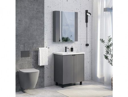 Тумба с Раковиной «Comforty» Лима-70, 70x85x45см, Антрацит (00-00013686CF)