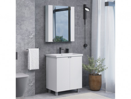 Тумба с Раковиной «Comforty» Лима-70, 70x85x45см, Белый (00-00004892CF)