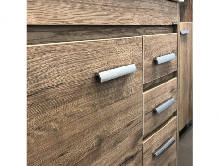 Тумба с Раковиной «Comforty» Марио-75, 75,5x85,5x46,5см, Дуб Темный (00-00004157CF)