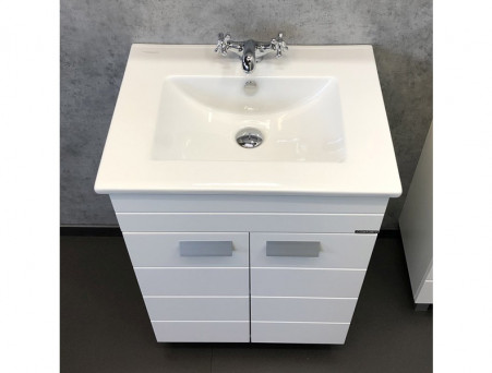 Тумба с Раковиной «Comforty» Модена-60, 61x87,5x46,5см, Белый (00-00001642CF)