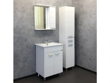 Тумба с Раковиной «Comforty» Модена-60, 61x87,5x46,5см, Белый (00-00001642CF)