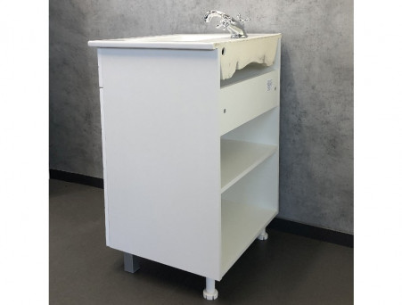 Тумба с Раковиной «Comforty» Модена-60, 61x87,5x46,5см, Белый (00-00001642CF)