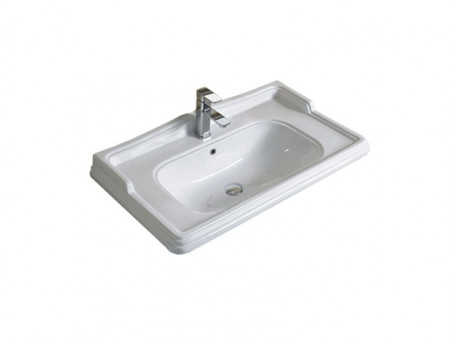 Тумба с Раковиной «Comforty» Монако-80, 80x85x49см, Белый (00004136578CF)