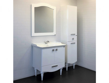 Тумба с Раковиной «Comforty» Монако-80, 80x85x49см, Белый (00004136578CF)