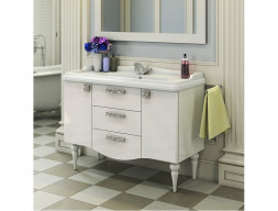 Тумба с Раковиной «Comforty» Монако-120, 120,5x86x49см, Белый (00003132224CF)