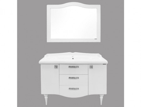 Тумба с Раковиной «Comforty» Монако-120, 120,5x86x49см, Белый (00003132224CF)