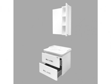 Тумба с Раковиной «Comforty» Неаполь-65, 65x54,5x50см, Белый (00004148729CF)