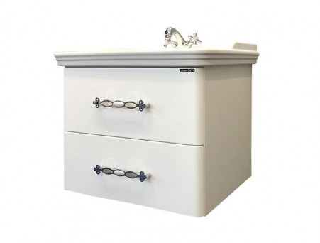 Тумба с Раковиной «Comforty» Неаполь-65, 65x54,5x50см, Белый (00004148729CF)