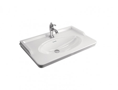 Тумба с Раковиной «Comforty» Неаполь-80, 80x54,5x50см, Белый (00004147564CF)