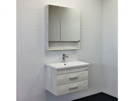 Тумба с Раковиной «Comforty» Никосия-70, 70x50x45см, Дуб Белый (00-00005792CF)