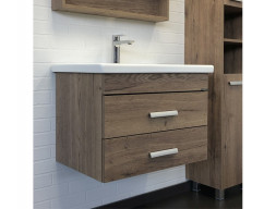 Тумба с Раковиной «Comforty» Никосия-70, 70x50x45см, Дуб Темный (00-00008855CF)