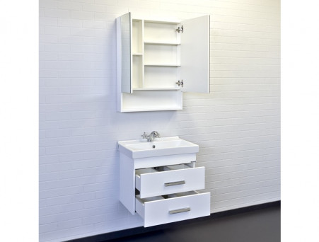 Тумба с Раковиной «Comforty» Никосия-60, 60x53x40см, Белый (00-00011161CF)