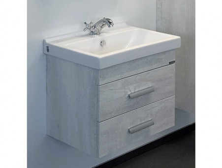 Тумба с Раковиной «Comforty» Никосия-60, 60x53x40см, Дуб Белый (00004138879CF)