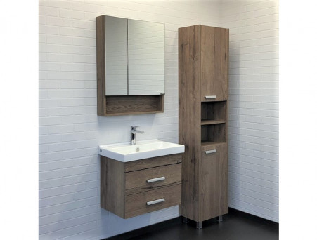 Тумба с Раковиной «Comforty» Никосия-60, 60x53x40см, Дуб Темный (00-00008853CF)