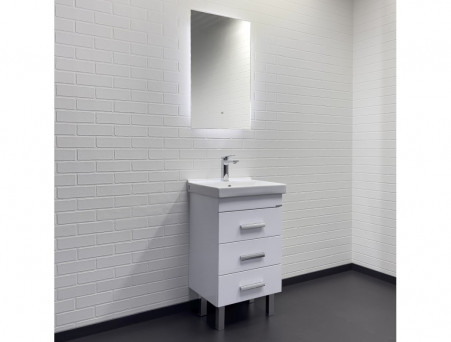 Тумба с Раковиной «Comforty» Никосия-50, 50x85x40см, Белый (00-00018023CF)