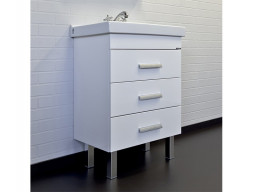 Тумба с Раковиной «Comforty» Никосия-60, 60x86x40см, Белый (00-00011160CF)