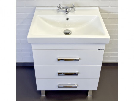 Тумба с Раковиной «Comforty» Никосия-60, 60x86x40см, Белый (00-00011160CF)