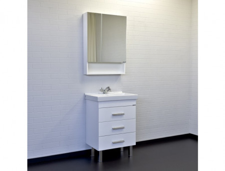 Тумба с Раковиной «Comforty» Никосия-60, 60x86x40см, Белый (00-00011160CF)