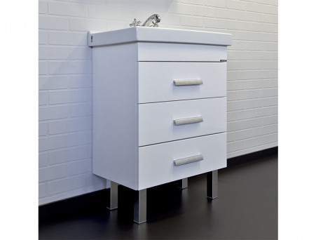 Тумба с Раковиной «Comforty» Никосия-60, 60x86x40см, Белый (00-00011160CF)
