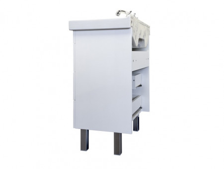 Тумба с Раковиной «Comforty» Никосия-60, 60x86x40см, Белый (00-00011160CF)