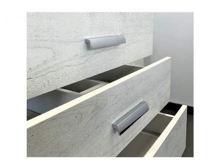 Тумба с Раковиной «Comforty» Никосия-80, 80x86x45см, Дуб Белый (00004142204CF)