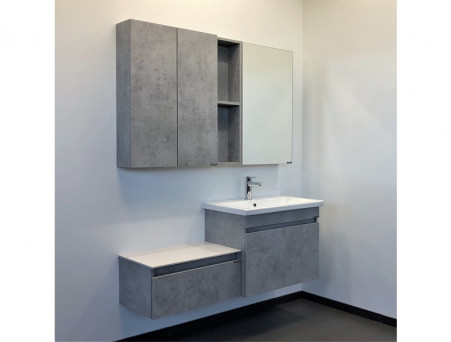 Тумба с Раковиной «Comforty» Осло-70, 70x55x45см, Бетон Светлый (00-00006118CF)