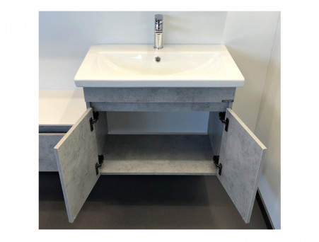 Тумба с Раковиной «Comforty» Осло-70, 70x55x45см, Бетон Светлый (00-00006118CF)