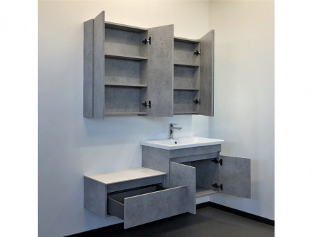 Тумба с Раковиной «Comforty» Осло-70, 70x55x45см, Бетон Светлый (00-00006118CF)