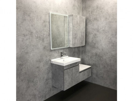 Тумба с Раковиной «Comforty» Осло-60, 60x63x40см, Бетон Светлый (00-00000835CF)