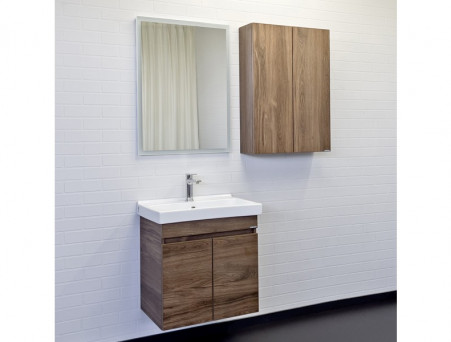 Тумба с Раковиной «Comforty» Осло-60, 60x63x40см, Дуб Темно-Коричневый (00-00011149CF)