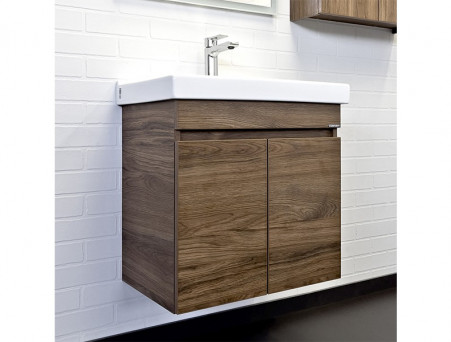 Тумба с Раковиной «Comforty» Осло-60, 60x63x40см, Дуб Темно-Коричневый (00-00011149CF)