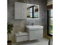 Тумба с Раковиной «Comforty» Осло-80, 80x63x45см, Бетон Светлый (00-00000836CF)