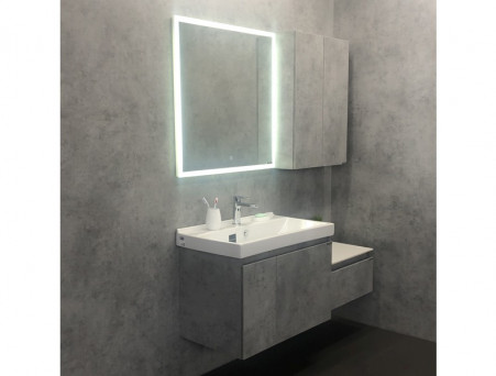 Тумба с Раковиной «Comforty» Осло-80, 80x63x45см, Бетон Светлый (00-00000836CF)