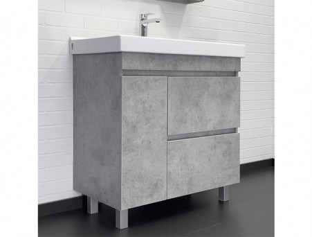 Тумба с Раковиной «Comforty» Осло-80, 80x85x45см, Бетон Светлый (00-00012959CF)