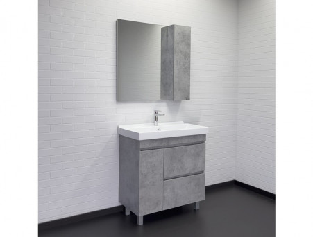 Тумба с Раковиной «Comforty» Осло-80, 80x85x45см, Бетон Светлый (00-00012959CF)