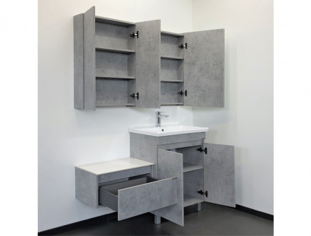 Тумба с Раковиной «Comforty» Осло-70, 70x87x45см, Бетон Светлый (00-00006117CF)