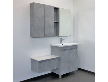 Тумба с Раковиной «Comforty» Осло-70, 70x87x45см, Бетон Светлый (00-00006117CF)