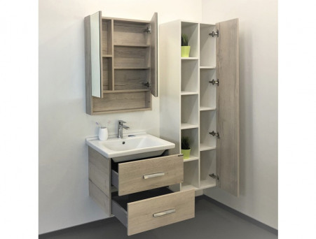 Тумба с Раковиной «Comforty» Парма-60, 60x54x45см, Дуб Дымчатый (00004143490CF)