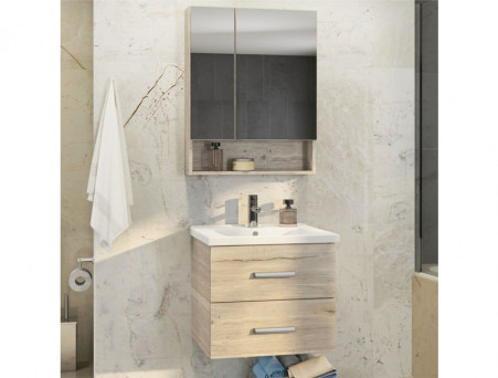 Тумба с Раковиной «Comforty» Парма-60, 60x54x45см, Дуб Дымчатый (00004143490CF)