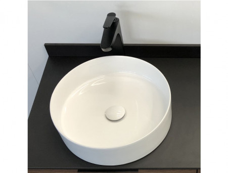 Тумба с Раковиной «Comforty» Порто-120, 120x64,5x52см, Дуб Темно-Коричневый, Черная Столешница (00-00000828CF)