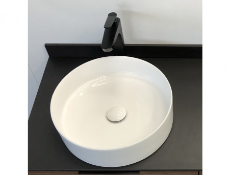 Тумба с Раковиной «Comforty» Порто-120, 120x64,5x52см, Дуб Темно-Коричневый, Черная Столешница (00-00001287CF)