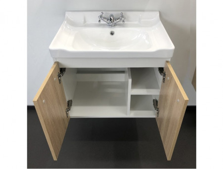 Тумба с Раковиной «Comforty» Рига-62, 62x55x47см, Дуб Сонома (00004142213CF)