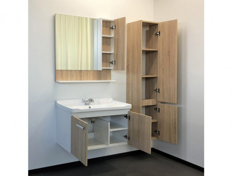 Тумба с Раковиной «Comforty» Рига-82, 82x55x47см, Дуб Сонома (00004139026CF)