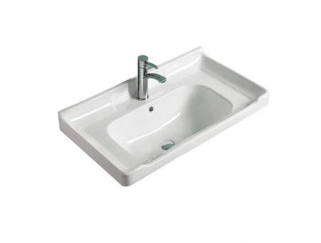 Тумба с Раковиной «Comforty» Рига-82, 82x55x47см, Дуб Сонома (00004139026CF)